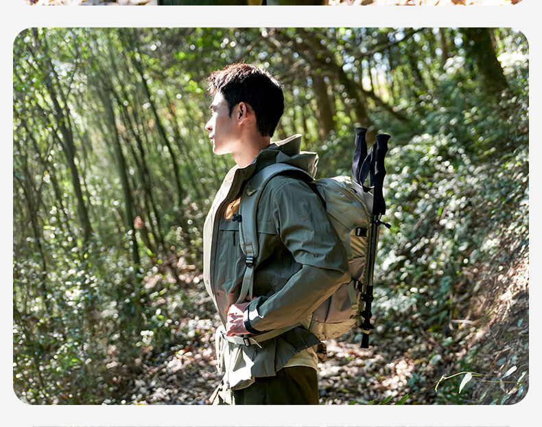 MOBIGARDEN Wind Shadow Hiking Backpack, Outdoor Camping Trekking Large Capacity Rucksack, NX24664006, Olive Gree 11
