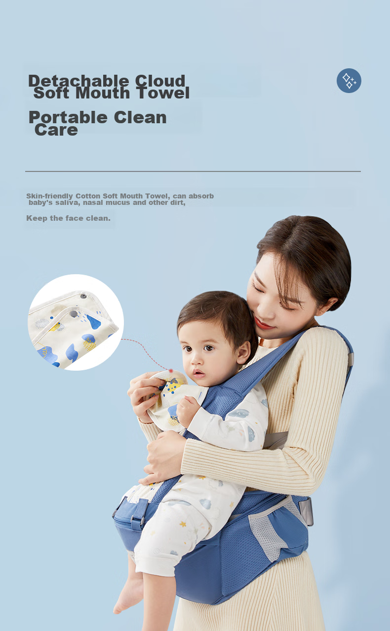 Shiyuejiejing Baby Carrier Waist Stool, Multifunctional, Suitable for All Seasons, Lightweight And Breathable, Perfect for Carrying Babies, Ink Gree 9