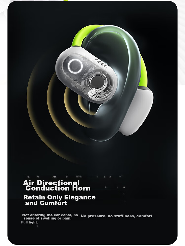 BASEUS Eli Bluetooth Headphones, Over-Ear Open-Style Comfortable Non-In Sports Running Noise-Cancelling Business Suitable for Huawei Xiaomi, White 7