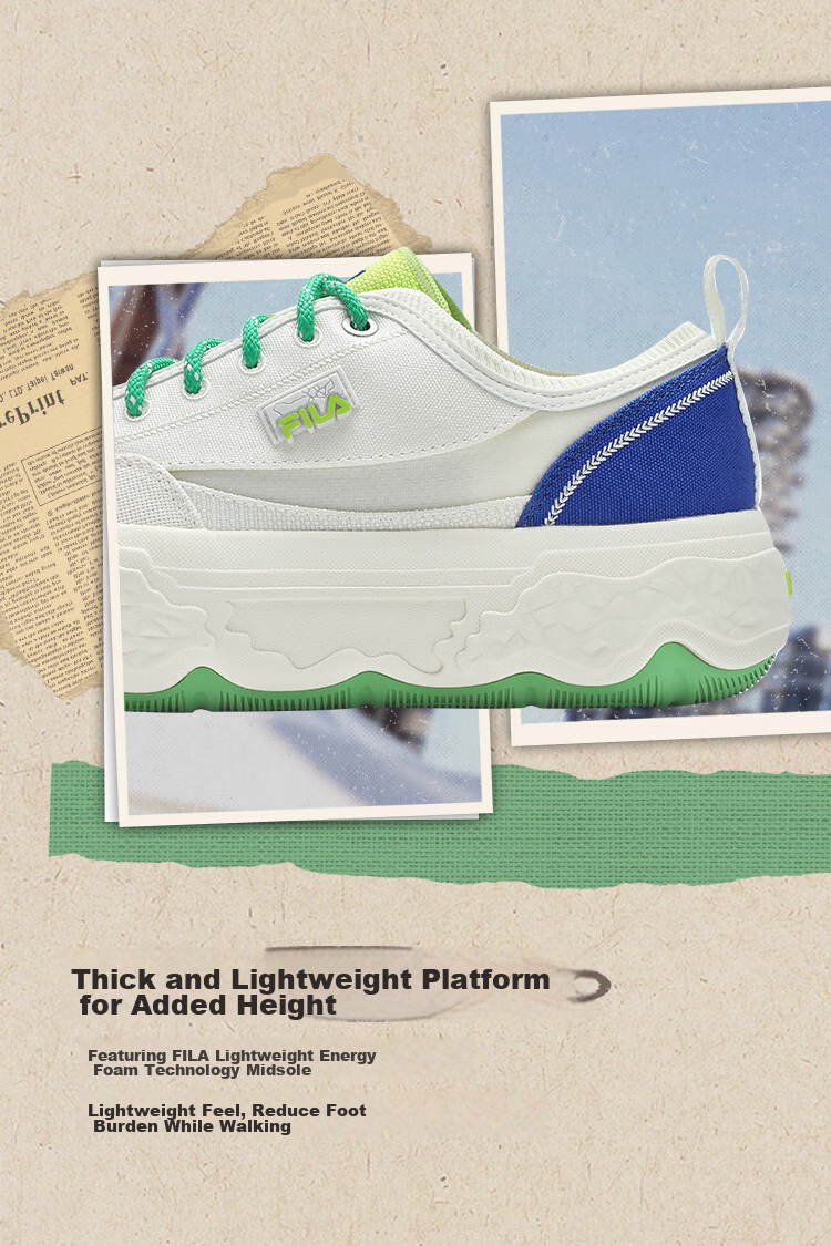 FILA Official [Yang Mi Same Style] Women's ROCK Modern Canvas Shoes, Fashionable Casual Sneakers 6