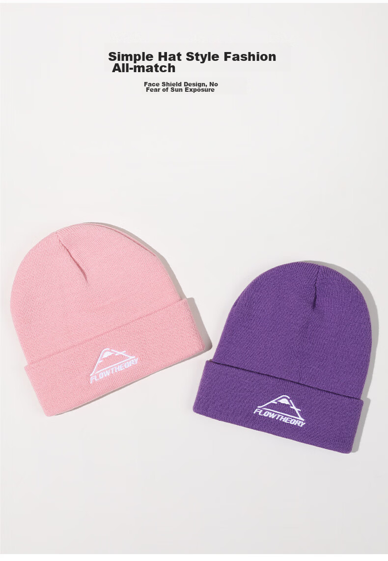 Flow Theory Knitted Ski Hat, Versatile Cold Weather Protection, Thick Warm Ear-Covering Windproof Outdoor Gear 3