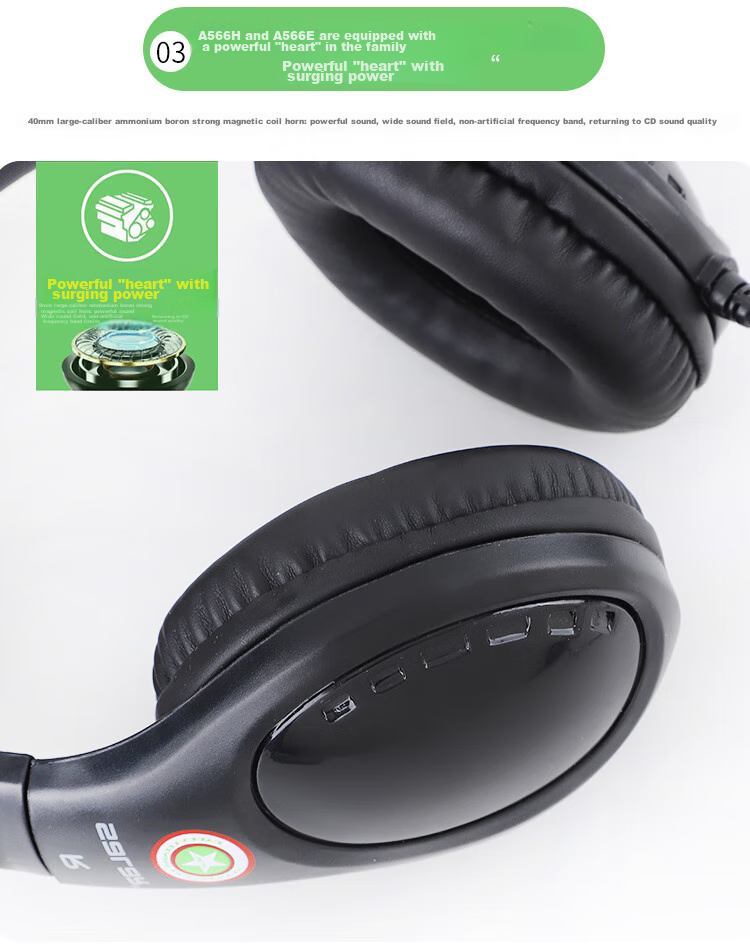 SaLaR A566N Headphones for English Listening And Speaking Exams, Online Classes, High School Entrance Exam, Human-Machine Dialogue with Microphone, 3.5MM Plug for Laptops, Black Single Plug 3