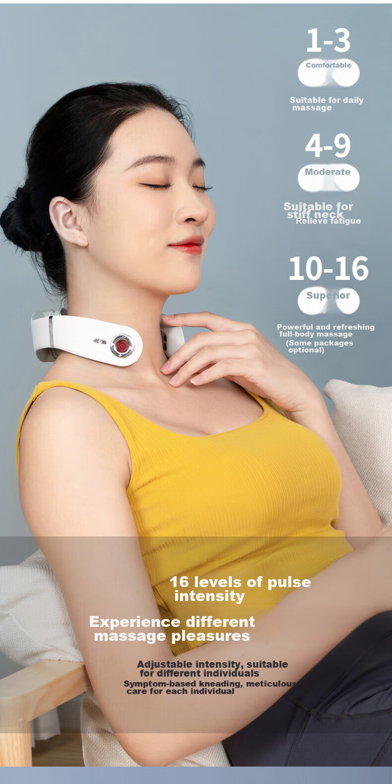 Manyue Cervical Massager, Shoulder And Neck Massage Device, Neck Massager with Smart APP 6D, Birthday Gift 4
