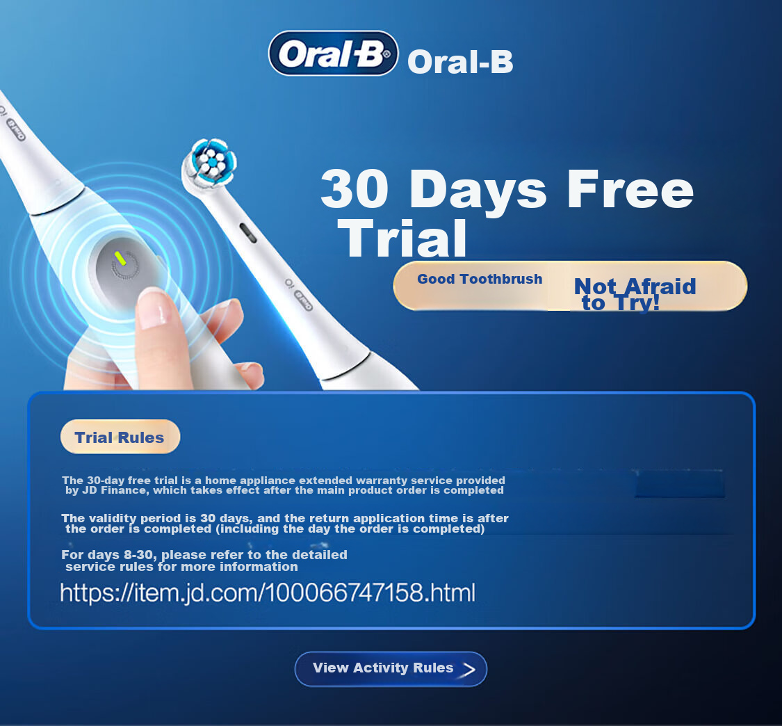 Oral-B German Imported Electric Toothbrush for Adults, IO2 Series Gentle Wave Dual Cleaning Brush, Elegant White Brush Head *1, Birthday Gift, Men's Gift, Wedding Gift 1