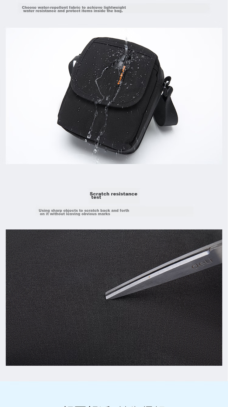 GOLF Shoulder Bag for Men And Women, Casual Crossbody Canvas Bag with Multiple Compartments, Water-Resistant Mini Sports Messenger Bag 4