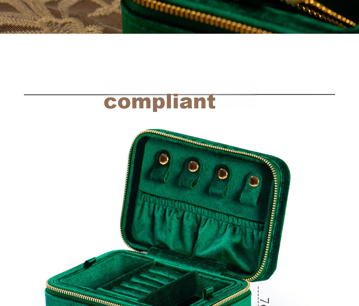 Fanyejia Jewelry Storage Box for Rings, Earrings, Necklaces, High-End Jewelry, Anti-Oxidation, Dustproof, Portable Accessory Box 16