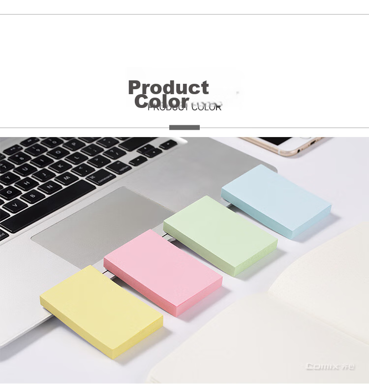 COMIX 12 Packs Sticky Notes/Notepads/Notebooks/Reminders (76x51mm), Random Colors, D5001 10