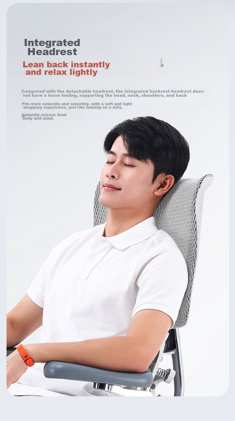 SIHOO S300 Ergonomic Chair, Computer Chair, Lumbar Support Office Chair, Ergonomic Seat, Gaming Chair with Integrated Headrest 17