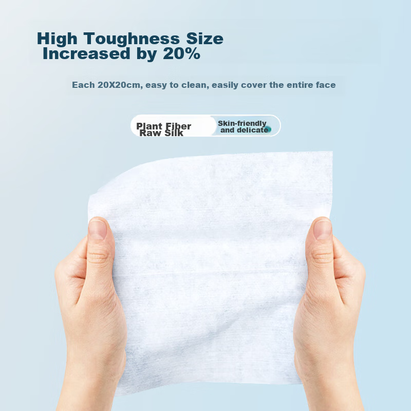 JIANGONG Disposable Facial Cleansing Wipes, Makeup Remover Pads, Soft Cotton Wipes for Face Washing, Pull-Out Style, Three Packs of 150 Pieces Each