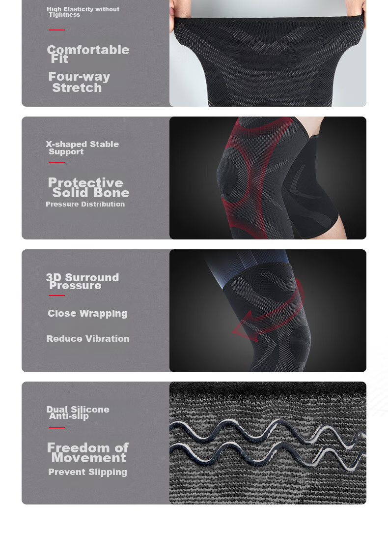 Mdikawe Plus Size Knee Pads for Overweight And Obese Men, Sports Knee Support for Heavyweight Jogging And Jump Rope, Leg Protection for Women XXL 4