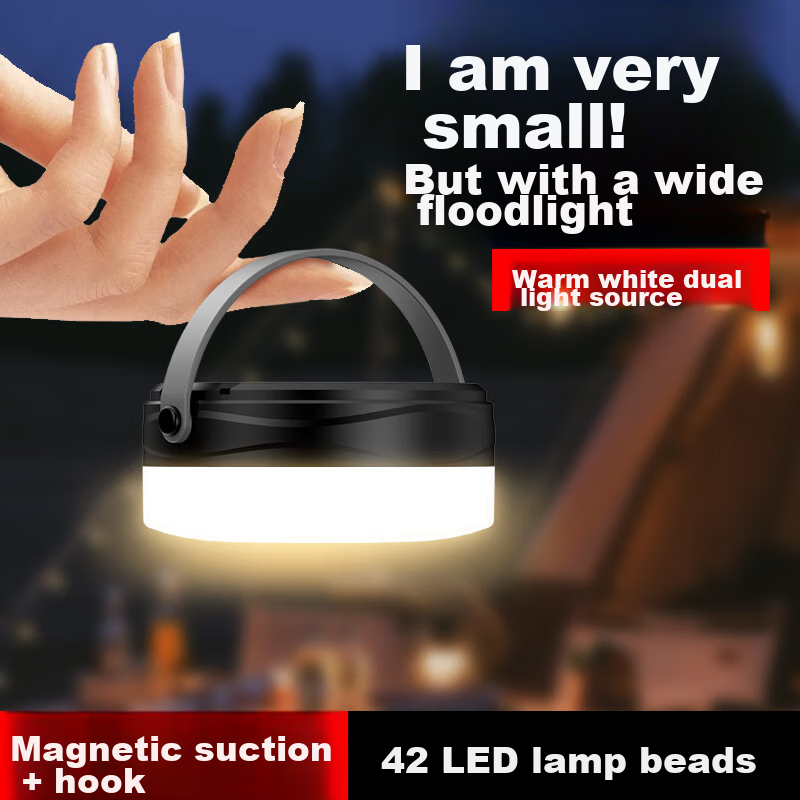 Guangmingdajiang Camping Light, High-Intensity Tent Lamp, Outdoor Ultra-Bright Camping Emergency Equipment, Hanging Lamp, Power Outage LED Rechargeable Lighting 7106