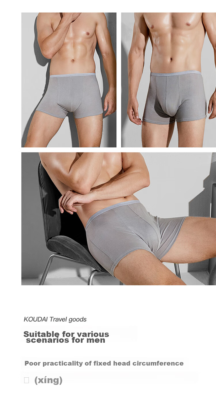HINCLOUD Xin Yun 20-Pack Disposable Underwear, No-Wash, Comfortable for Business Trips And Travel, Pure Cotton, Men's Boxer Briefs, 20-Pack, XL Size 1