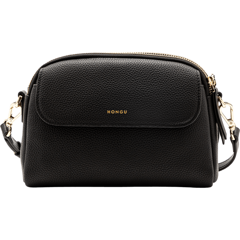 HONGU Women's Genuine Leather Shoulder Crossbody Bag, Versatile Mini Square Handbag, Ladies' Bag, Birthday Gift for Girlfriend