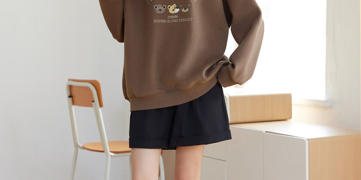 Halo Queen Women's Sweatshirt, Spring And Autumn Round Neck, Little Bear Christmas Outfit, Fashionable Loose Top Jacket H143W1002 28