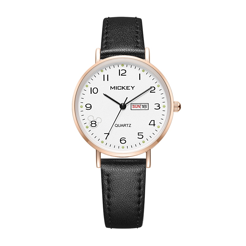 Disney Women's Watch, Middle And High School Student Niche Luxury Quartz New Stylish Silent Electronic Watch for Girls
