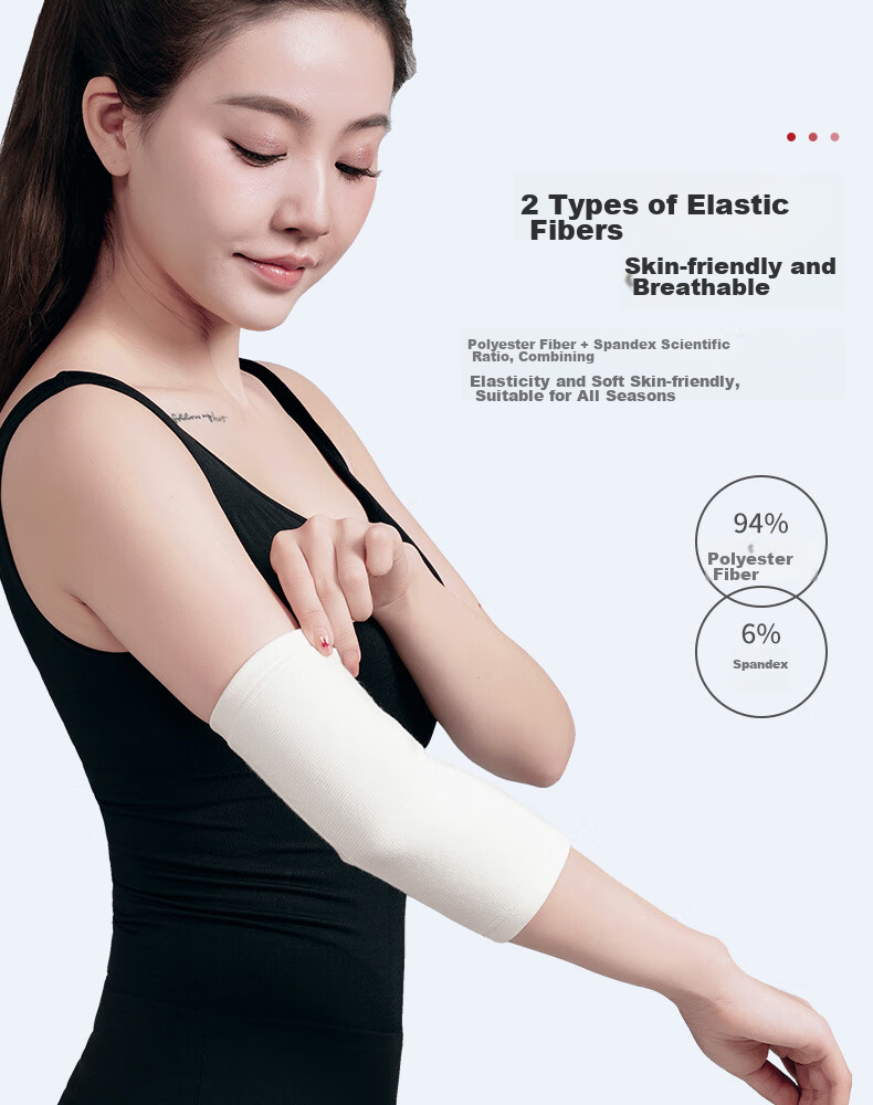 D&M Sports Elbow Guard, Protective Elbow Sleeve for Men, Suitable for Tennis Elbow, Fitness, Badminton, Basketball, Bench Press, Volleyball, Breathable, Single Piece 6