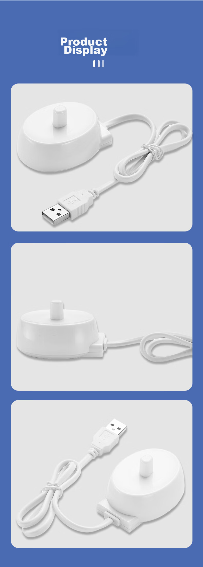 Chaofan Compatible with Oral-B Electric Toothbrush Charger for IO3 IO5/D10/D12/S12/S18/p2000/4000/POR600/pro3/pro4, Inductive Charging Base 6
