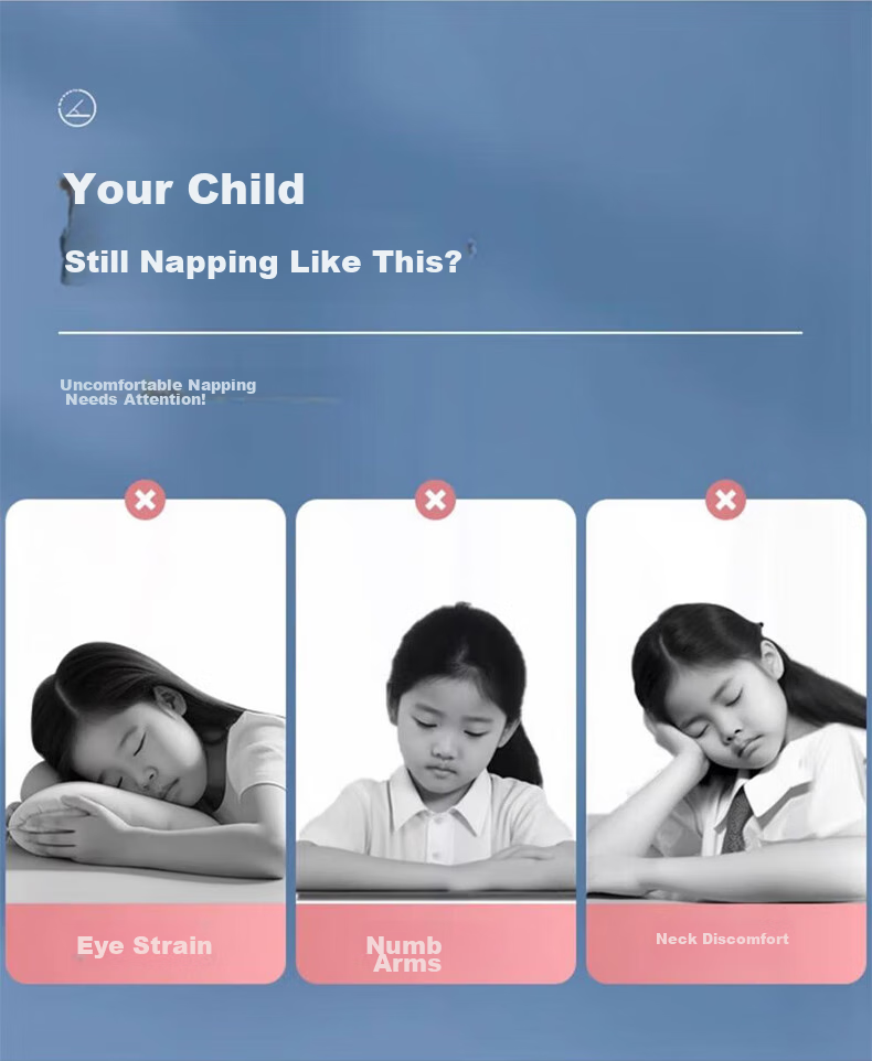 Mixiaoshu Nap Pillow, Children's School Napping Aid, Office Reclining Pillow, Adult And Student Siesta Sleeping Pillow 3