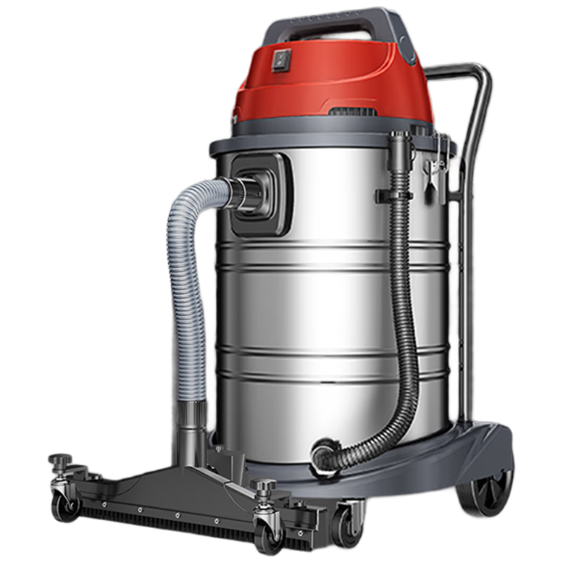 Jienuo Barrel-Type High-Suction Vacuum Cleaner for Factory Workshops, Dust Industrial Vacuum Cleaner, Renovation Cleaning, Car Wash Shop Water-Absorbing And Dust Removal Machine 505-60L Side Push Side Suctio