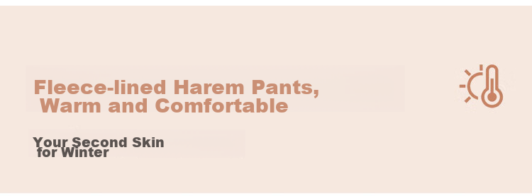 Dme Loose-Fitting Dad Pants Winter Harem Pants Women's Carrot Pants Fleece-Lined Jeans Women's Fleece-Lined Night Black S 4