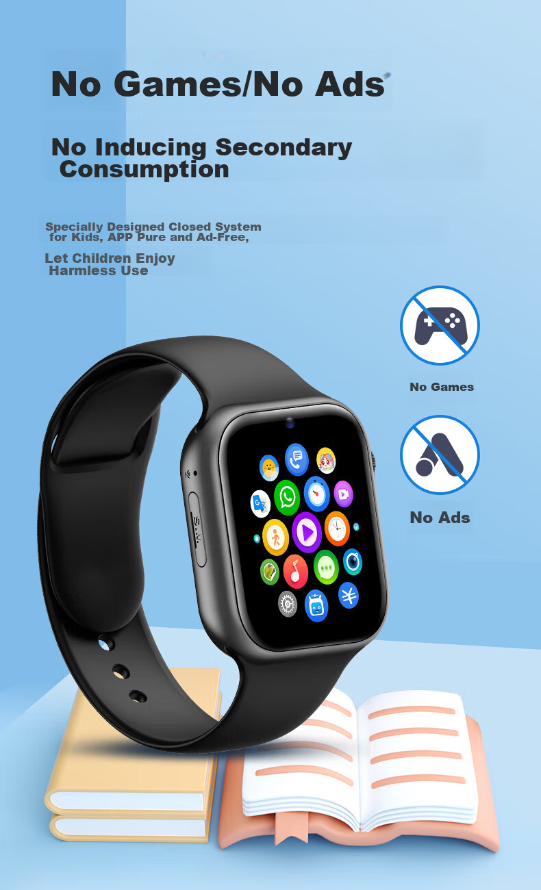 Ozing [No Game Long Standby] Children's Smart Watch Phone 4G Full Network Student Youth Middle And High School Precise Positioning Sports-Grade Waterproof Video Smart Watch 4