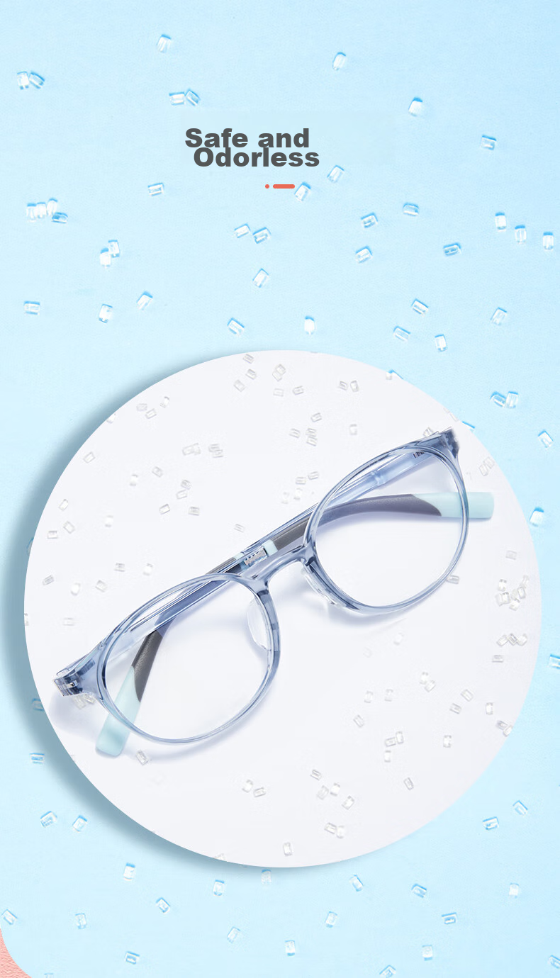Yanjingbang Anti-Blue Light Radiation Children's Eyeglass Frames, Lightweight Comfortable Non-Prescription Glasses YJB9005 3