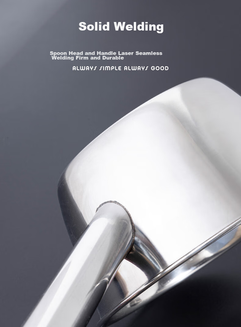 Golden Key Stainless Steel Thickened Flat Bottom Water Scoop 20cm Commercial Water Ladle Large Soup Spoon GK-SS200 8