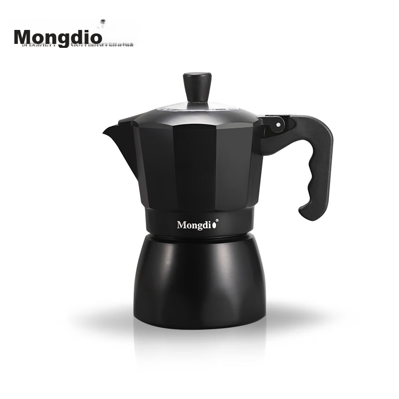 Mongdio Dual-Valve Moka Pot, Home Use, Manual Pour-Over, Italian Espresso, Coffee Brewing Pot, Coffee Maker