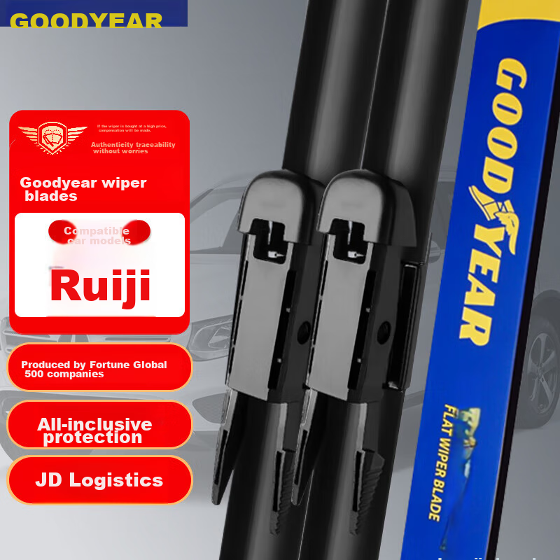 Goodyear Ford Edge Windshield Wipers, Automotive Accessories, Specialized Parts, 2020 Model Rubber Strips, Front Wiper Blades 25/20, 1 Pair