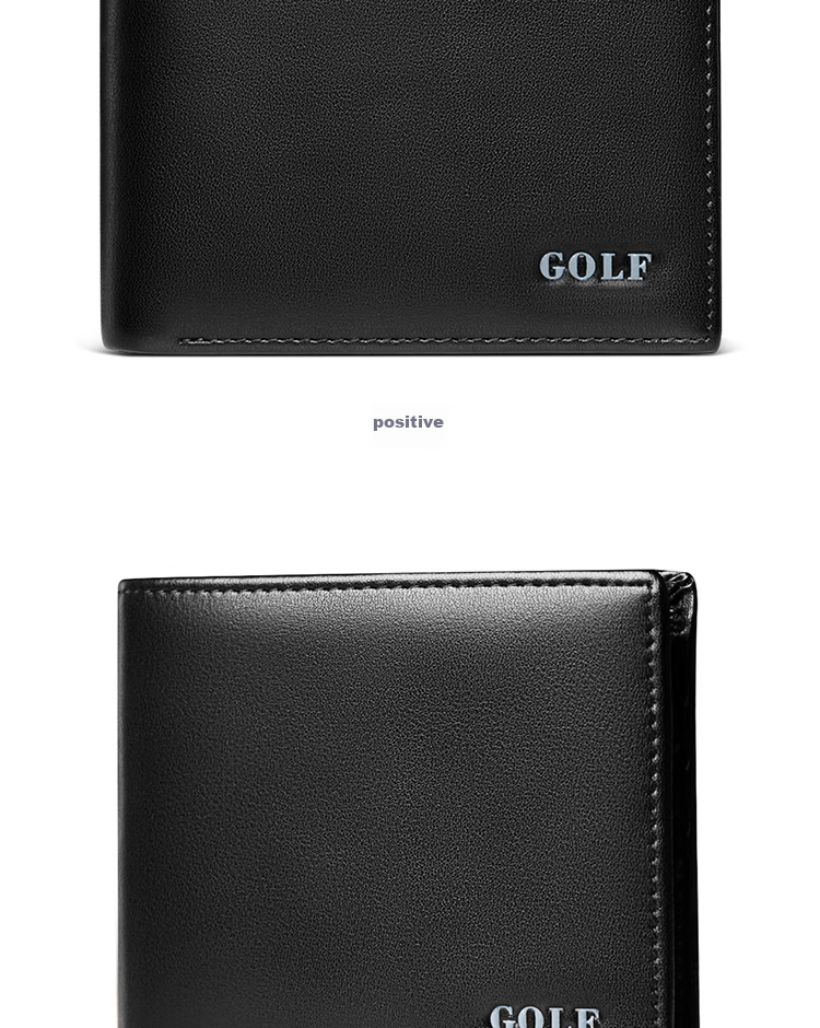 GOLF Men's Wallet, Durable Microfiber with Top-Grain Leather Card Holder And Coin Purse, Short Wallet Gift Box, Present for Boyfriend 14