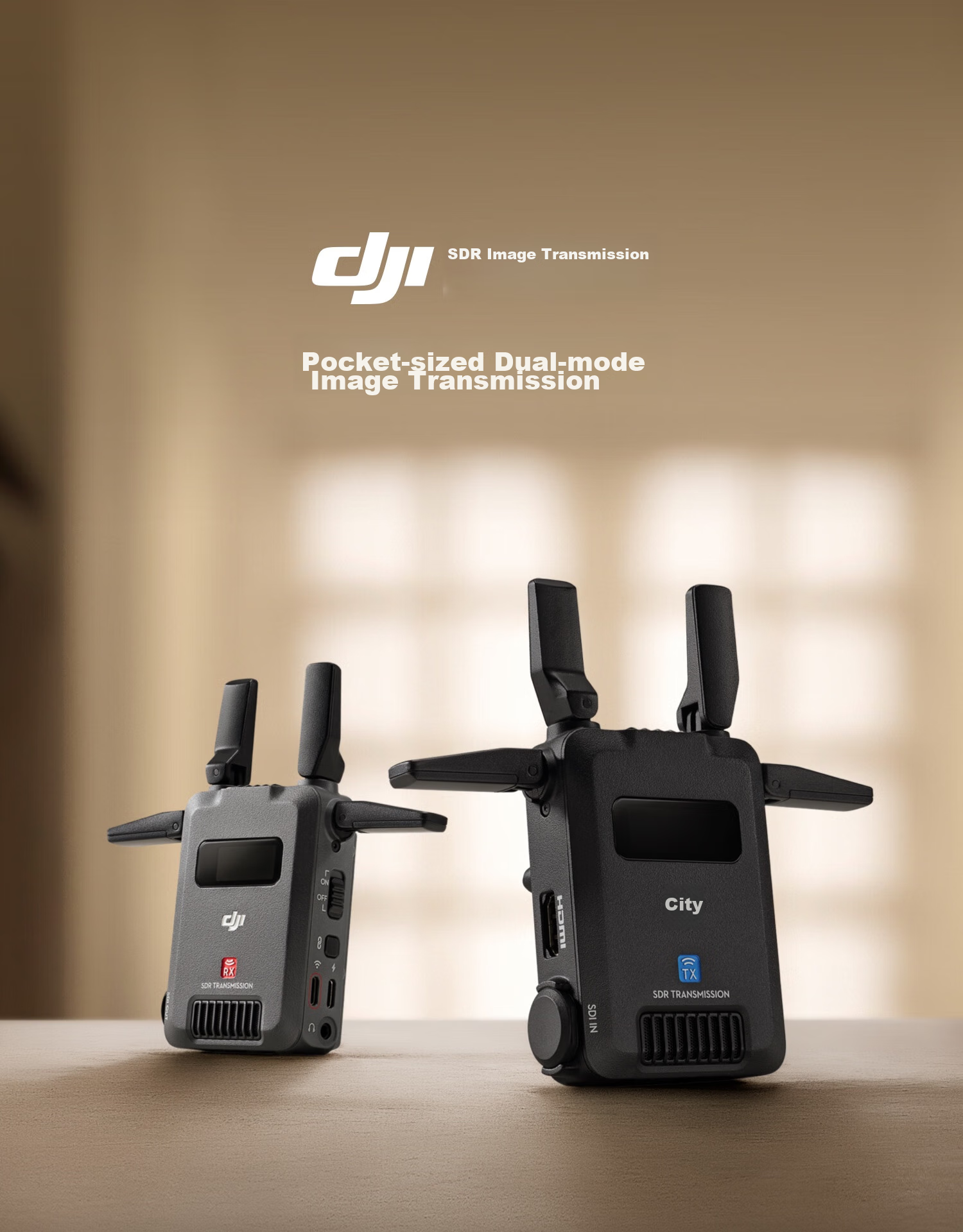 DJI SDR Pocket-Size HDMI+SDI Interface, 20M High Bit Rate, 3KM Long-Distance Transmission, SDR+WIFI Dual-Channel Camera Live Streaming Wireless Transmissio 1