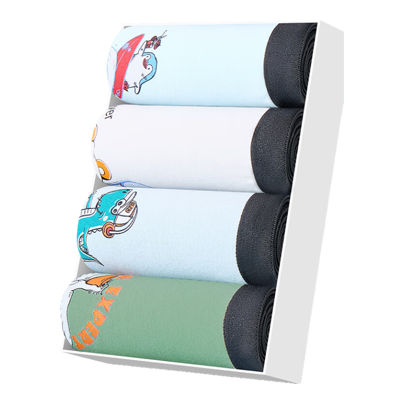 LangSha Children's Underwear, Boys' Youth Pure Cotton Antibacterial Underwear, Developmental Stage Student Shorts And Boxer Briefs