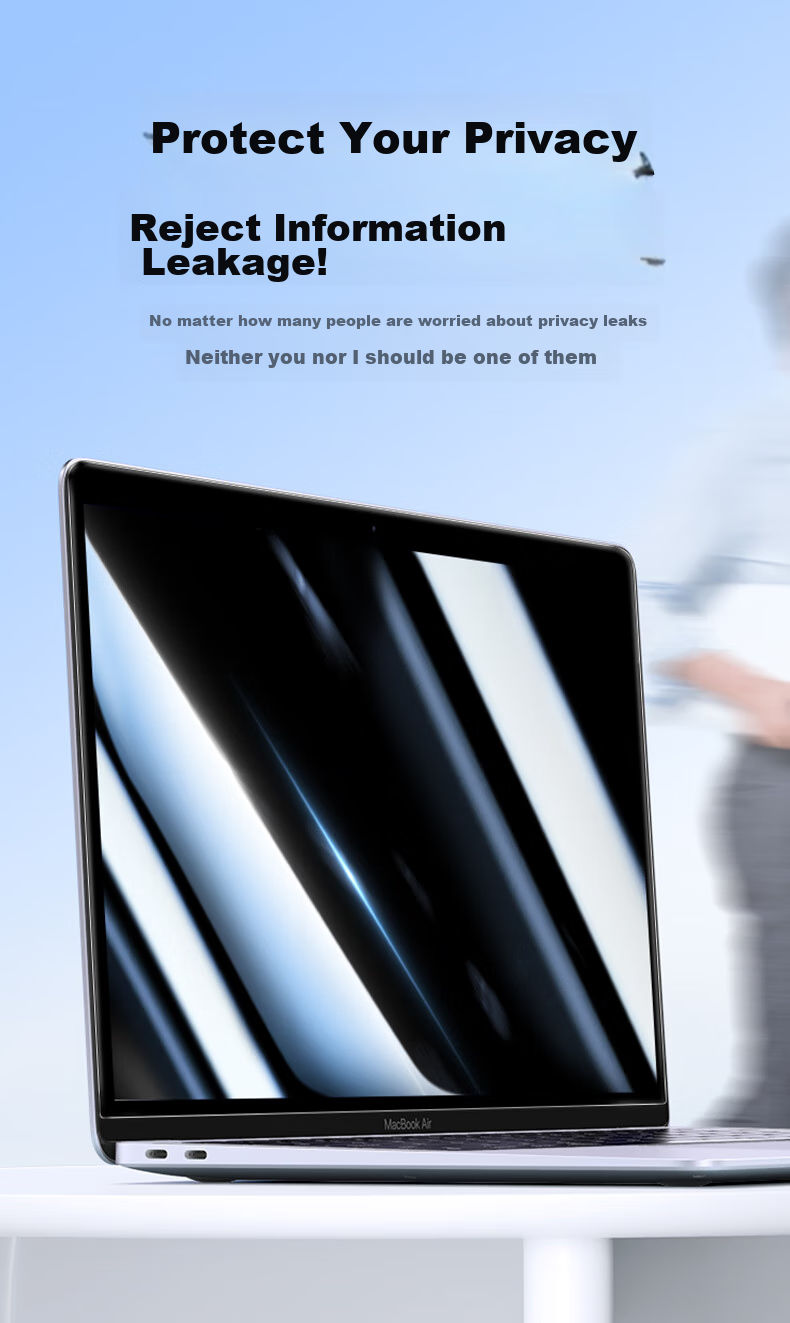 UGREEN Anti-Peeping Screen Protector for Laptop And Monitor, Removable Privacy Filter, Compatible with Apple Macbook, Huawei, Xiaomi, HP, ASUS, Dell, 14-Inch 16:9 3