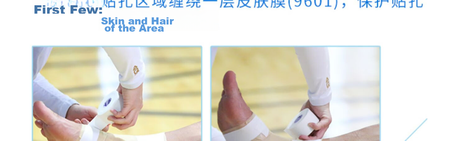 AQ Self-Adhesive Elastic White Tape for Sports Injury Protection, Easy-To Serrated Bandage for Finger Fixation, 9622S 22