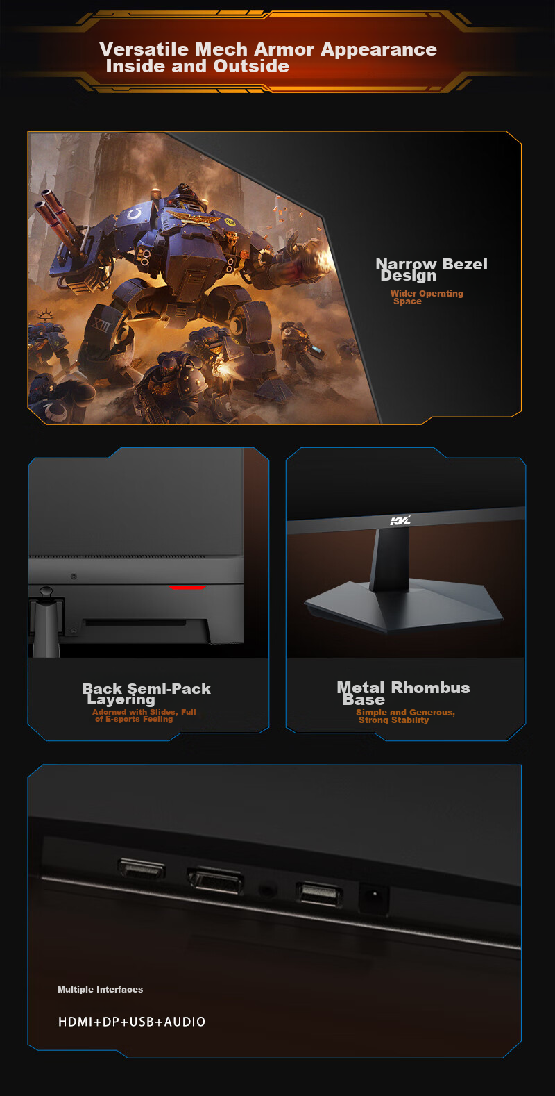 KVL 24.5-Inch 180Hz High Refresh Rate Gaming Monitor, 300 Nits Brightness, 1ms Response Time, Triple Micro-Edge Gaming And Office Display Screen KV259FX 11