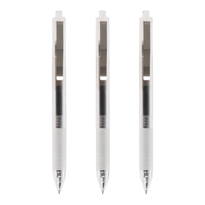 M&G Original Series ST Retractable 0.5mm Ballpoint Pen, Smooth Writing, Water-Based Ink, Gel Pen, Black Retractable Style AGP81405, Pack of 3