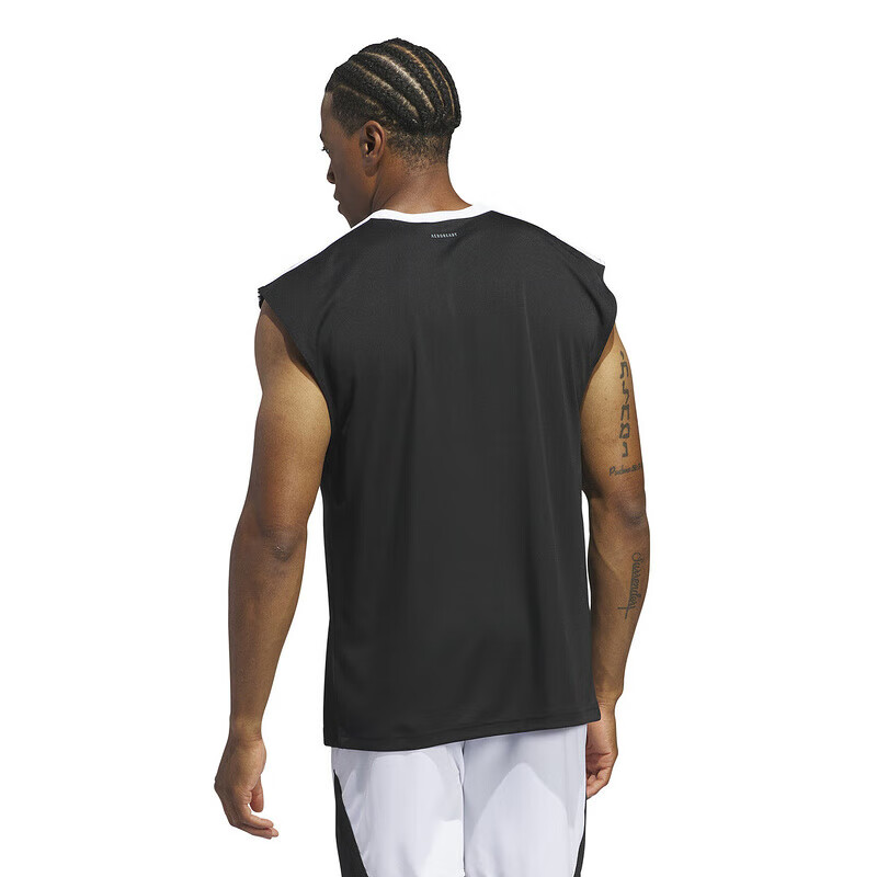 Adidas Men's Summer Quick-Dry Basketball Sleeveless Round Neck Tank Top IW6672 2
