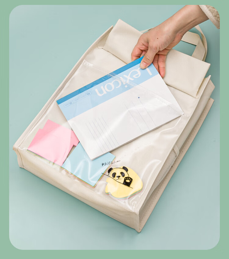 NVV Tutoring Bag, Art Bag for Primary School Students, Handbag, Book Bag, Study Bag, Exam Paper Storage Bag, Homework Handbag, Document File Bag, Astronaut Design NR-D02A 23