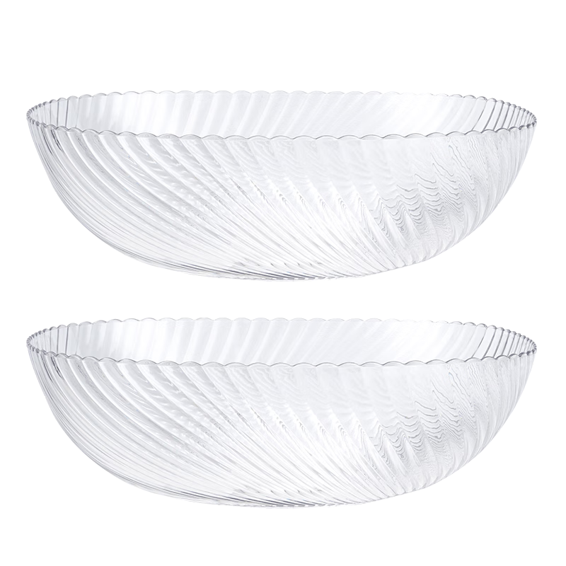 CAIZHI Fruit Plate for Home Living Room, Candy Nuts Snacks Dried Fruit Storage Display Plate [Set of Two] CZ6903