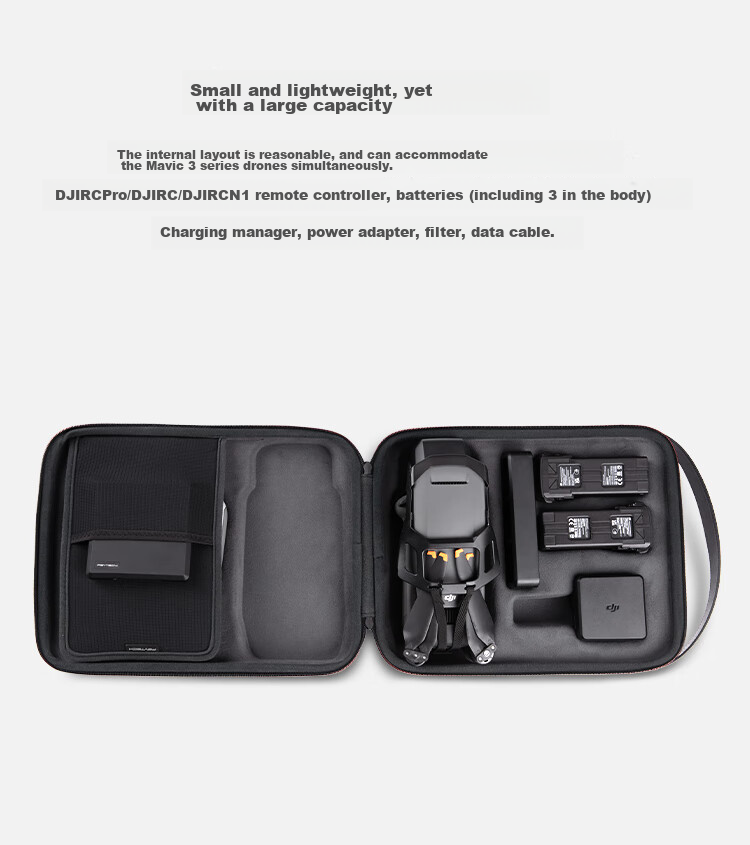 PGYTECH Portable Bag Storage Case Suitable for DJI Drone Accessories Mavic 3 Series Kit Accessories Crossbody Bag Mavic 3 Classic Storage Case 4