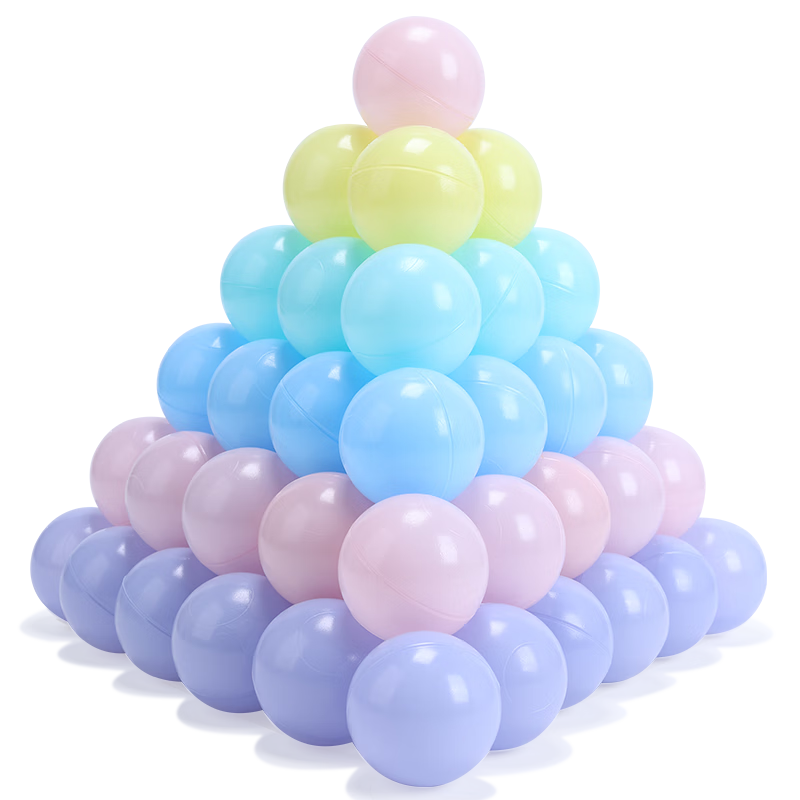 DEERC Colorful Ball Pool, Indoor Macaron-Colored Ocean Balls, Small Colorful Balls, Children's Toy Balls, Birthday Gift