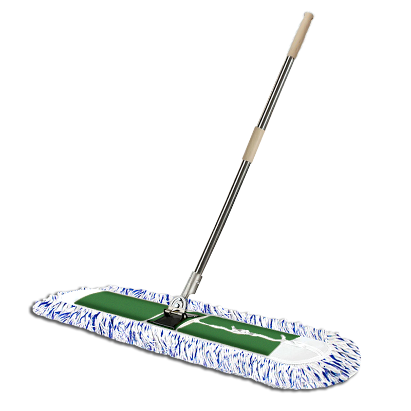 Home Maid Flat Mop, Commercial Large Size 110cm, 1 Cloth Included, Dust Push Cotton Yarn for Wet And Dry Use, Ceramic Tile Absorbent Cotton Yar