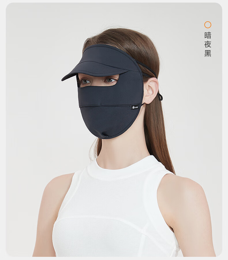 UV100 Sun Protection Face Mask, Spring And Summer Unisex UV-Resistant Sports Cycling Breathable Full Face Mask, 23501 Minimalist Gray 24