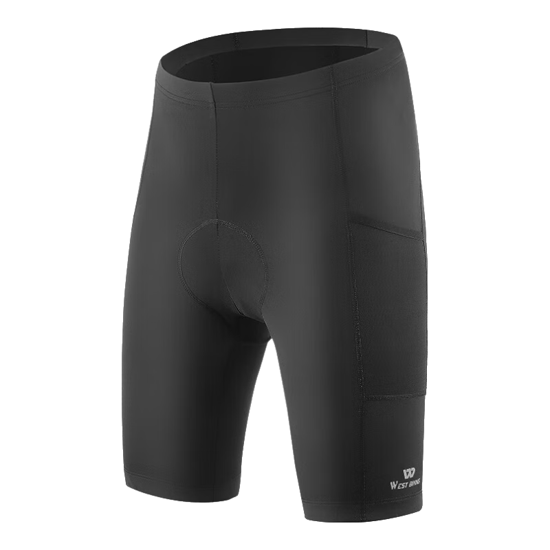 WestBiking Spring And Summer Cycling Shorts for Men, Quick-Dry with Padded Inserts, Mountain And Road Bike Shorts, Cycling Wear, Black, Size L