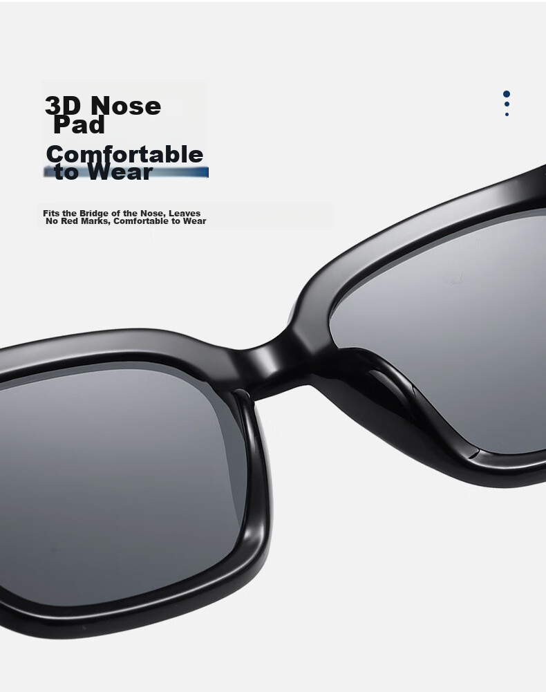 Boshide Sunglasses, UV Protection Sunglasses for Women And Men, Driving Glasses, Black 8