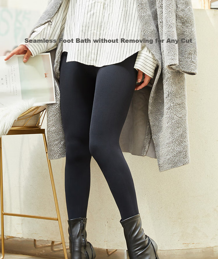 Afandi [Spring New Customizable Cut] Women's Seamless Thick Tights, Mid-Thick Leggings Socks 2