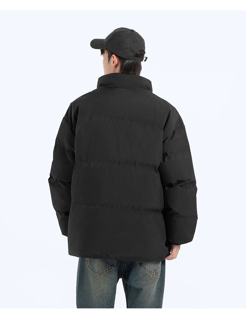 Huili Cotton Jacket for Men, Trendy Versatile Casual Fleece Coat, Thickened And Warm, Loose-Fitting Winter Cotton Padded Outerwear 12
