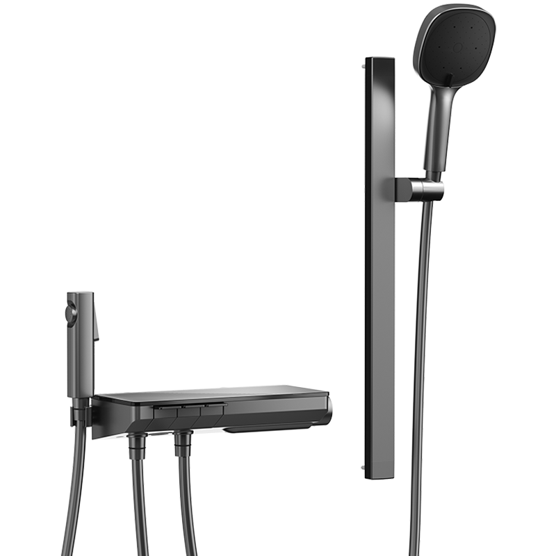 HEGII Shower Head D40 Light Version, Piano Key Storage, Compact Bathroom Shower Head Set HMF938-21