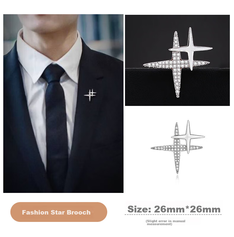 Dijing Chest Pin, Men's Sailboat Brooch, Suit Lapel Flower, High-End Lapel Pin, Luxury Medal, Birthday Gift for Me 11