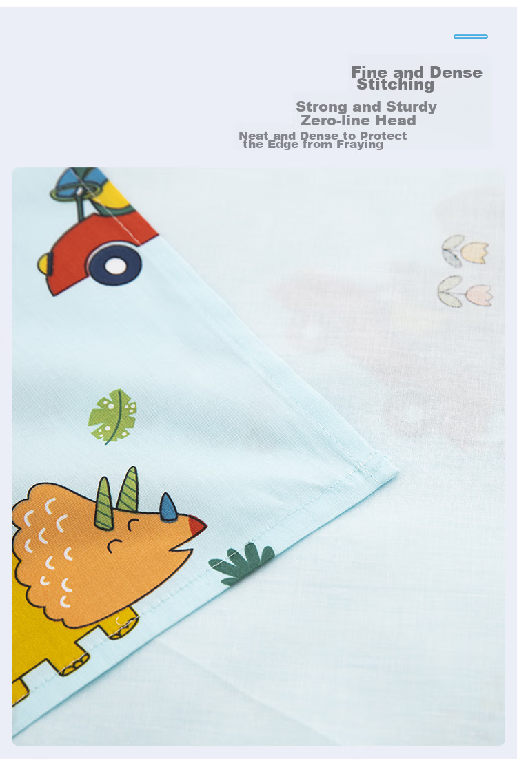 9I9 Baby Bed Sheet, Pure Cotton, Infant And Toddler Bed Sheet, Kindergarten School Opening, All Seasons, Class A, A158 Blue 8